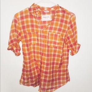 Striped Plaid Button Down